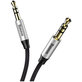 Kabel AUX, 1m, Srebrny/Czarny, Silver/Black, Baseus