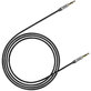Kabel AUX, 1m, Srebrny/Czarny, Silver/Black, Baseus