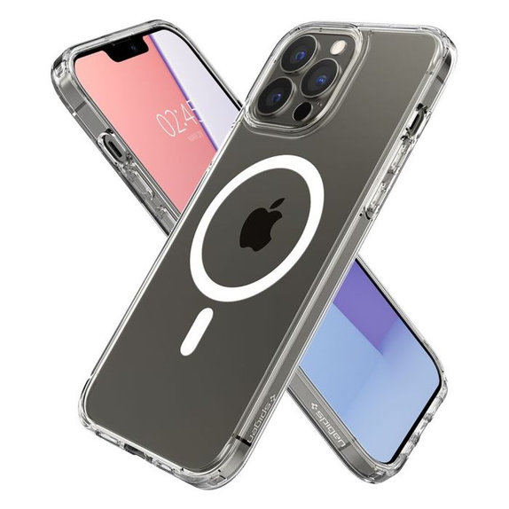 Etui z MagSafe do iPhone 13 Pro Max, Ultra Hybrid, Biały, White, Spigen