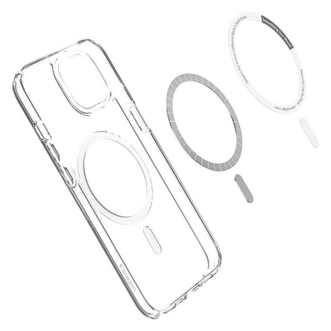 Etui z MagSafe do iPhone 13 mini, Ultra Hybrid, Biały, White, Spigen
