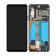 Wyświetlacz do Sony Xperia 10 IV XQCC54, Ekran dotykowy z ramką, A5047173A, Czarny, Black, Genuine Service Pack