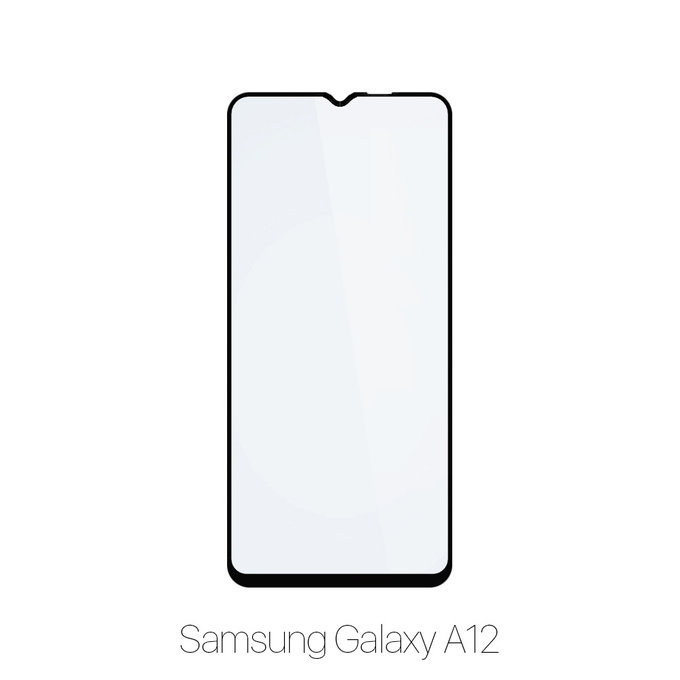 Szklo hartowane do Samsung A12, FullCover Glass, FixPremium
