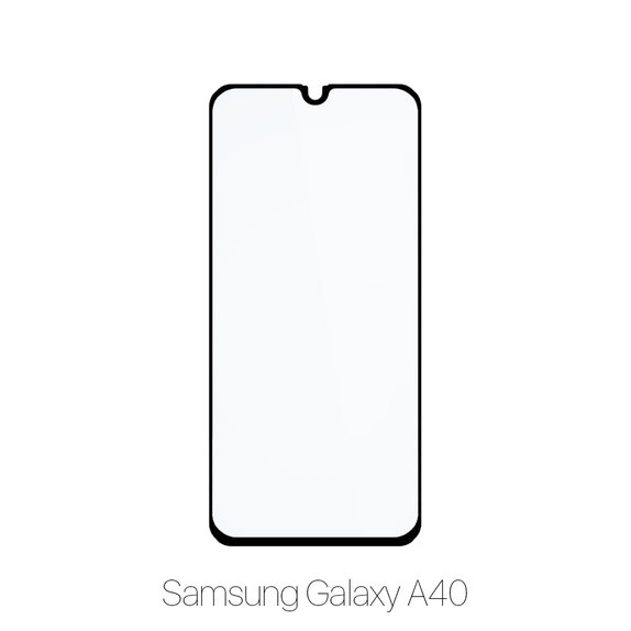 Szklo hartowane do Samsung A40, FullCover Glass, FixPremium