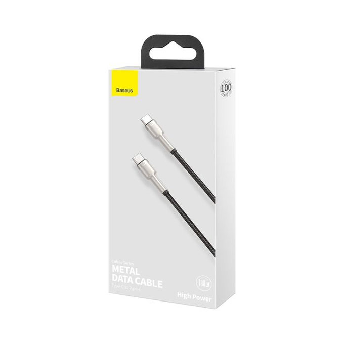 Kabel USB-C / USB-C (1m), czarny, black, Baseus