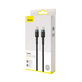 Kabel USB-C / USB-C (2m), czarny, black, Baseus