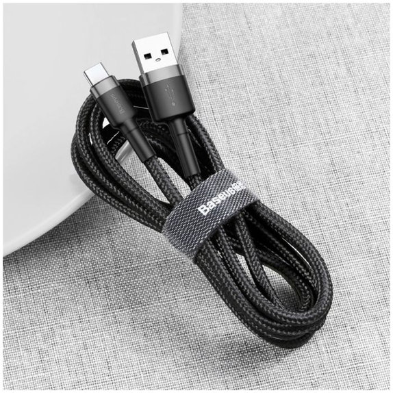 Kabel USB-C / USB (0.5m), czarny, black, Baseus