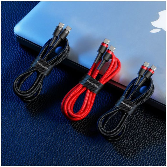 Kabel USB-C / USB-C (2m), Czerny, Czarny, Black, Baseus