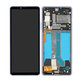Wyświetlacz do Sony Xperia 10 IV XQCC54, Ekran dotykowy z ramką, Lawendowy, Lavender, A5047176A, Genuine Service Pack