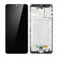 Wyświetlacz do Samsung A31 A315F, Ekran dotykowy z ramką, Prism Crush Black, TFT