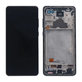 Wyświetlacz do Samsung A72 A725F / A726B, Ekran dotykowy z ramką, Awesome Black, TFT