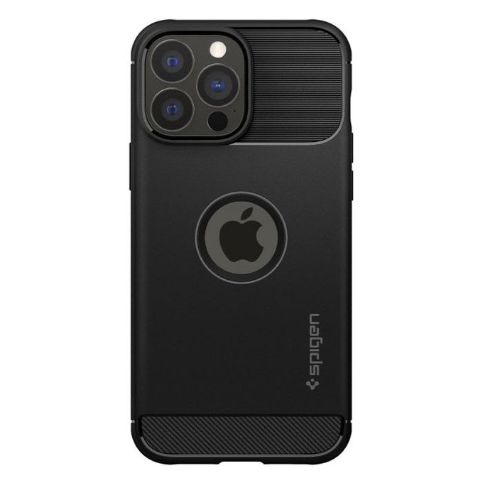 Etui do iPhone 13 Pro Max, Rugged Armor, Czarny, Black, Spigen
