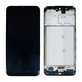 Wyświetlacz do Samsung M21 M215F, Ekran dotykowy z ramką, Czarny, Black, TFT