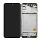 Wyświetlacz OLED do Samsung M31s M317F, Ekran dotykowy z ramką, Mirage Black