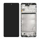 Wyświetlacz do Samsung M51 M515F, Ekran dotykowy z ramką, Celestial Black, TFT