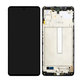 Wyświetlacz do Samsung M52 5G M526B, Ekran dotykowy z ramką, Czarny, Black, TFT