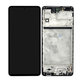 Wyświetlacz do Samsung M53 5G M536B, Ekran dotykowy z ramką, Czarny, Black, TFT
