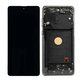 Wyświetlacz do Samsung Note 10 Lite N770F, Ekran dotykowy z ramką, Aura Black, TFT