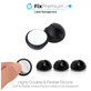 Organizer kabli, Uchwyt na kable, 3 szt., Czarny, Black, FixPremium