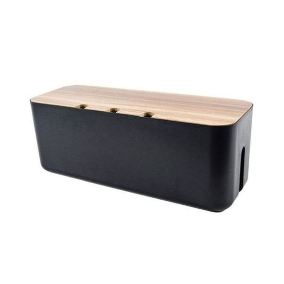 Organizer kabli, Pudełko na kable, Czarny, Black, FixPremium