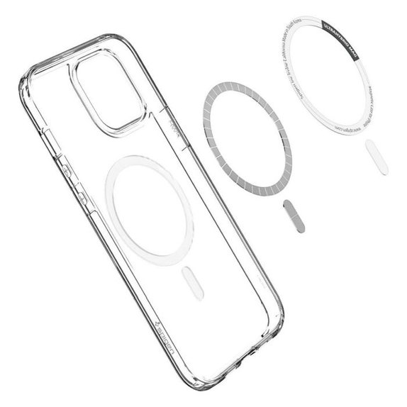 Etui z MagSafe do iPhone 12 Pro Max, Ultra Hybrid, Biały, White, Spigen