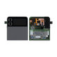 Wyświetlacz (External) do Samsung Z Flip 4 F721B, Ekran dotykowy z ramką, GH97-27947A, Grafitowy, Graphite, Genuine Service Pack