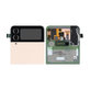 Wyświetlacz (External) do Samsung Z Flip 4 F721B, Ekran dotykowy z ramką, GH97-27947C, Pink Gold, Genuine Service Pack
