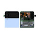 Wyświetlacz (External) do Samsung Z Flip 4 F721B, Ekran dotykowy z ramką, GH97-27947D, Niebieski, Blue, Genuine Service Pack