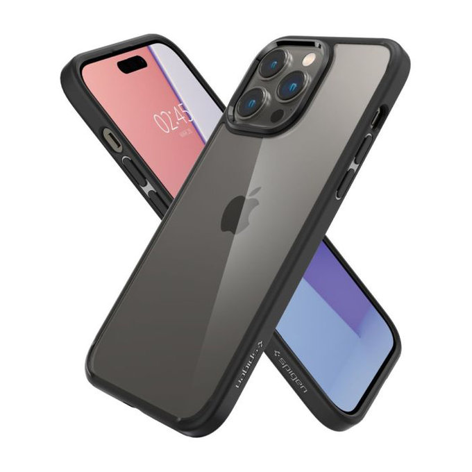 Etui do iPhone 14 Pro, Ultra Hybrid, Matte Black, Spigen