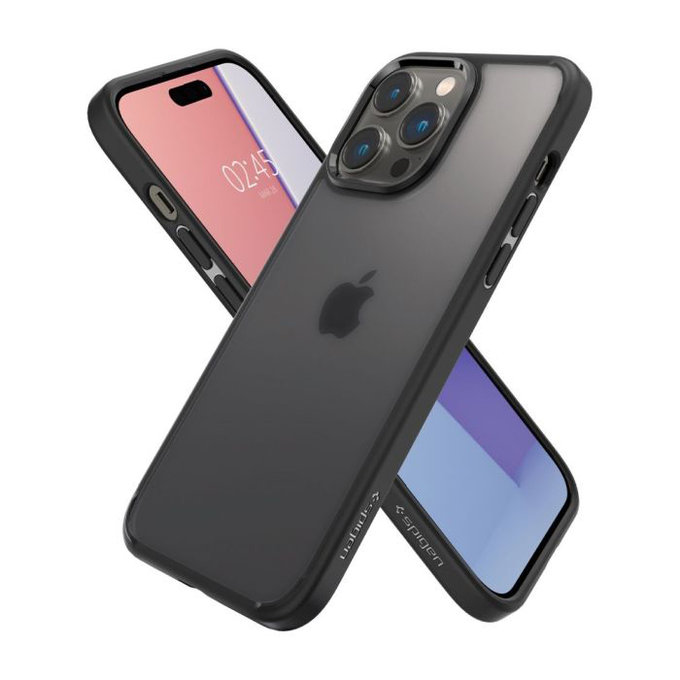 Etui do iPhone 14 Pro, Ultra Hybrid, Frost Black, Spigen