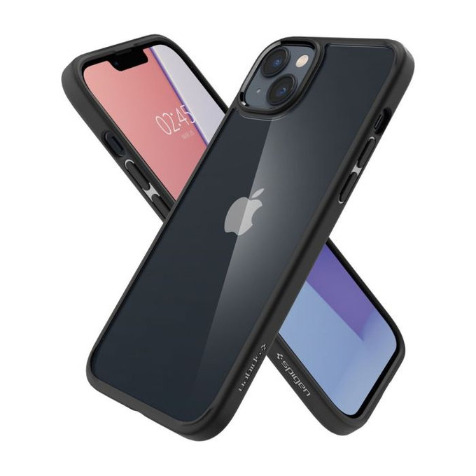 Etui do iPhone 14, Ultra Hybrid, Matte Black, Spigen