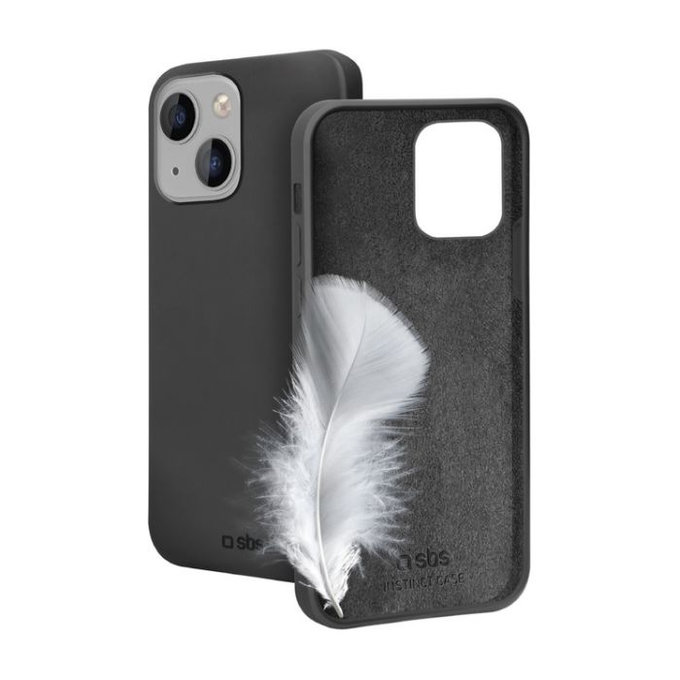 Etui do iPhone 14/13, Instinct, Czarny, Black, SBS