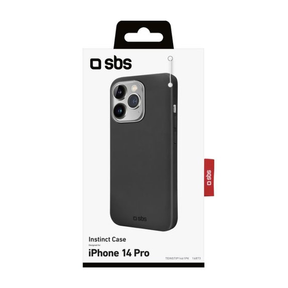 Etui do iPhone 14 Pro, Instinct, Czarny, Black, SBS