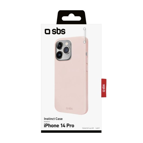 Etui do iPhone 14 Pro, Instinct, Różowy, Pink, SBS