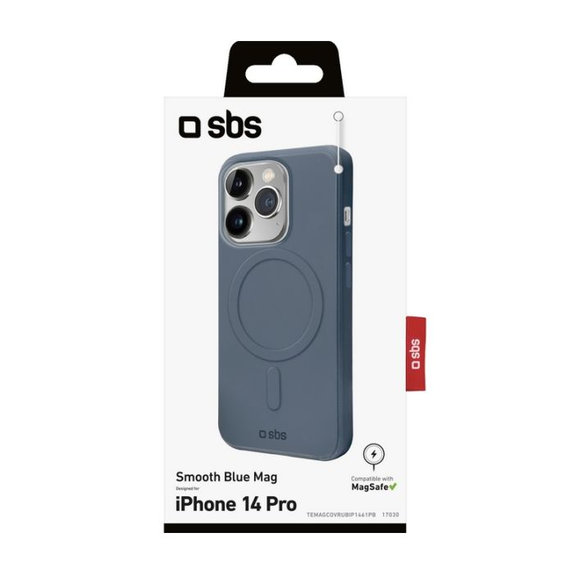 Etui z MagSafe do iPhone 14 Pro, Smooth Mag, Niebieski, Blue, SBS