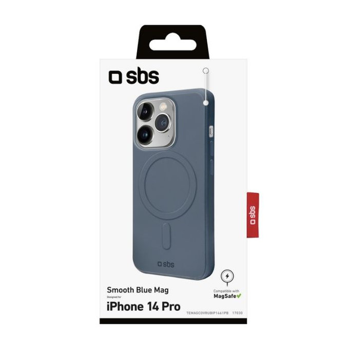 Etui z MagSafe do iPhone 14 Pro, Smooth Mag, Niebieski, Blue, SBS