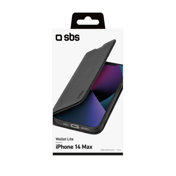 Etui do iPhone 14 Plus, Book Wallet Lite, Czarny, Black, SBS