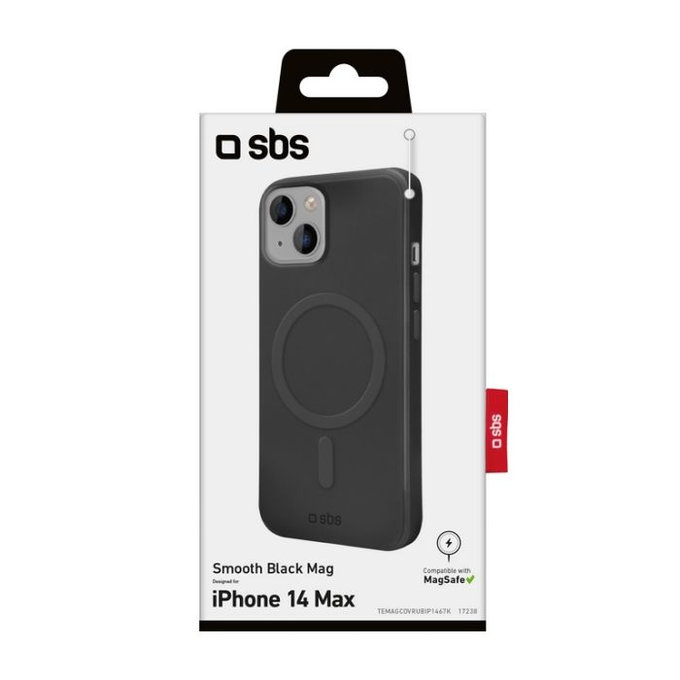 Etui z MagSafe do iPhone 14 Plus, Smooth Mag, Czarny, Black, SBS