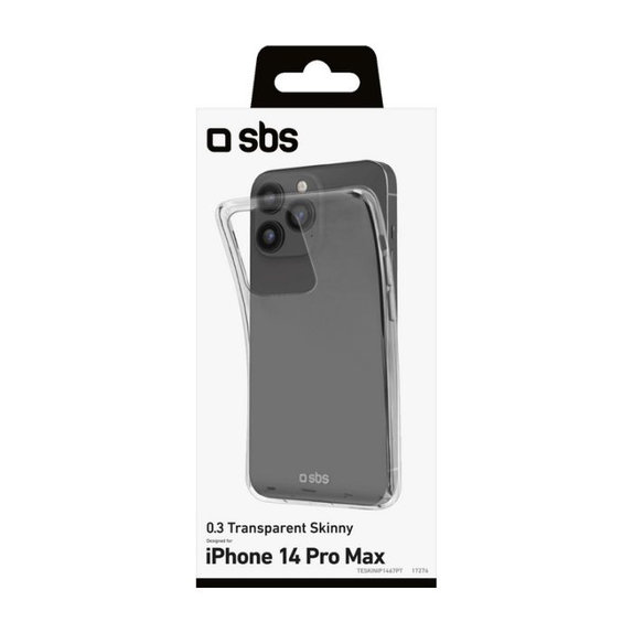 Etui do iPhone 14 Pro Max, Skinny, Przezroczysty, Transparent, SBS