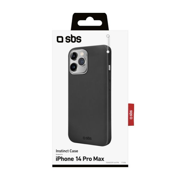 Etui do iPhone 14 Pro Max, Instinct, Czarny, Black, SBS