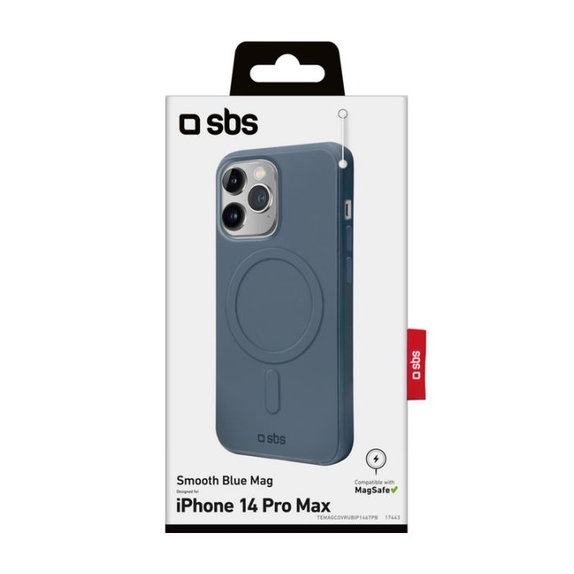 Etui z MagSafe do iPhone 14 Pro Max, Smooth Mag, Niebieski, Blue, SBS
