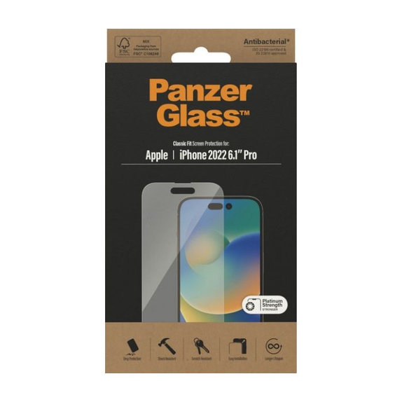 Szklo hartowane AB do iPhone 14 Pro, PanzerGlass