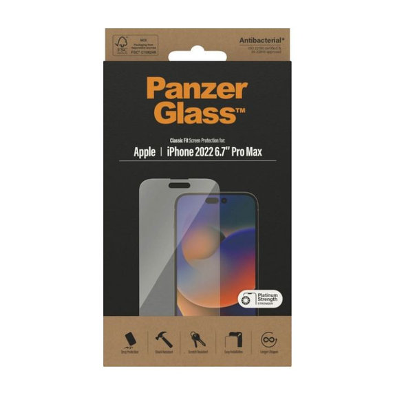 Szklo hartowane AB do iPhone 14 Pro Max, PanzerGlass