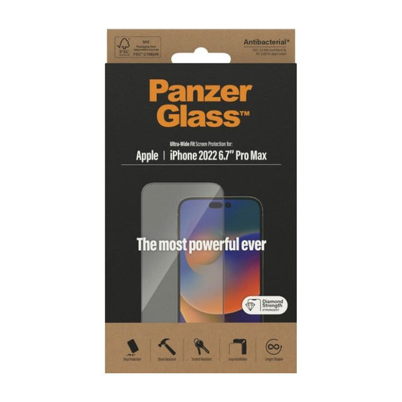 Szklo hartowane UWF AB do iPhone 14 Pro Max, PanzerGlass