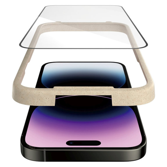 Szkło hartowane UWF AB z aplikatorem do iPhone 14 Pro Max, Czarne, PanzerGlass