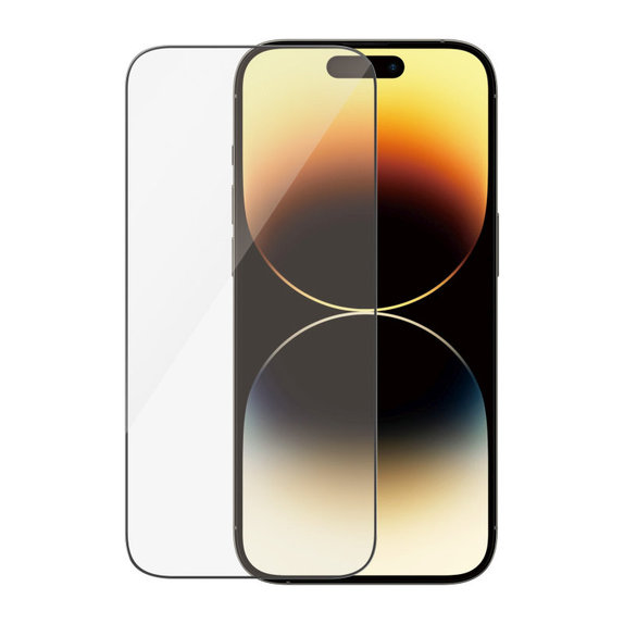 Szkło hartowane UWF Anti-Reflective AB z aplikatorem do iPhone 14 Pro, Czarne, PanzerGlass