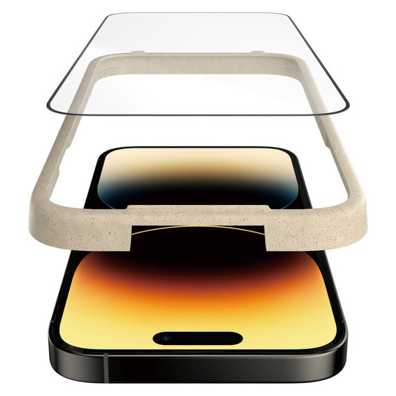 Szkło hartowane UWF Anti-Reflective AB z aplikatorem do iPhone 14 Pro, Czarne, PanzerGlass