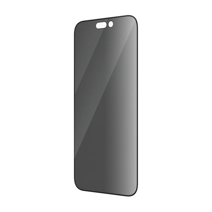 Szkło hartowane UWF Privacy AB z aplikatorem do iPhone 14 Pro, Czarne, PanzerGlass