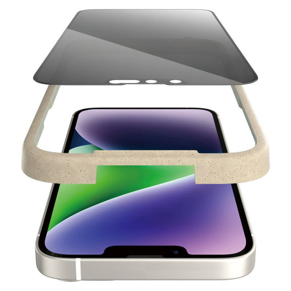 Szkło hartowane UWF Privacy AB z aplikatorem do iPhone 14 Plus/13 Pro Max, Czarne, PanzerGlass