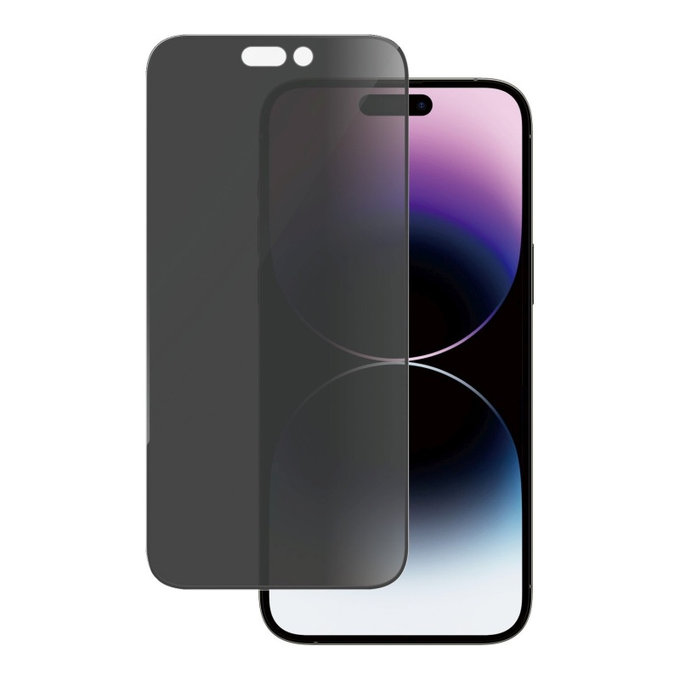 Szkło hartowane UWF Privacy AB z aplikatorem do iPhone 14 Pro Max, Czarne, PanzerGlass