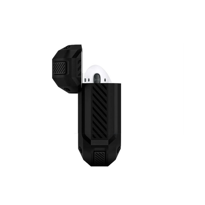 Etui Unbreakable do AirPods 1, 2, czarny, black, FixPremium